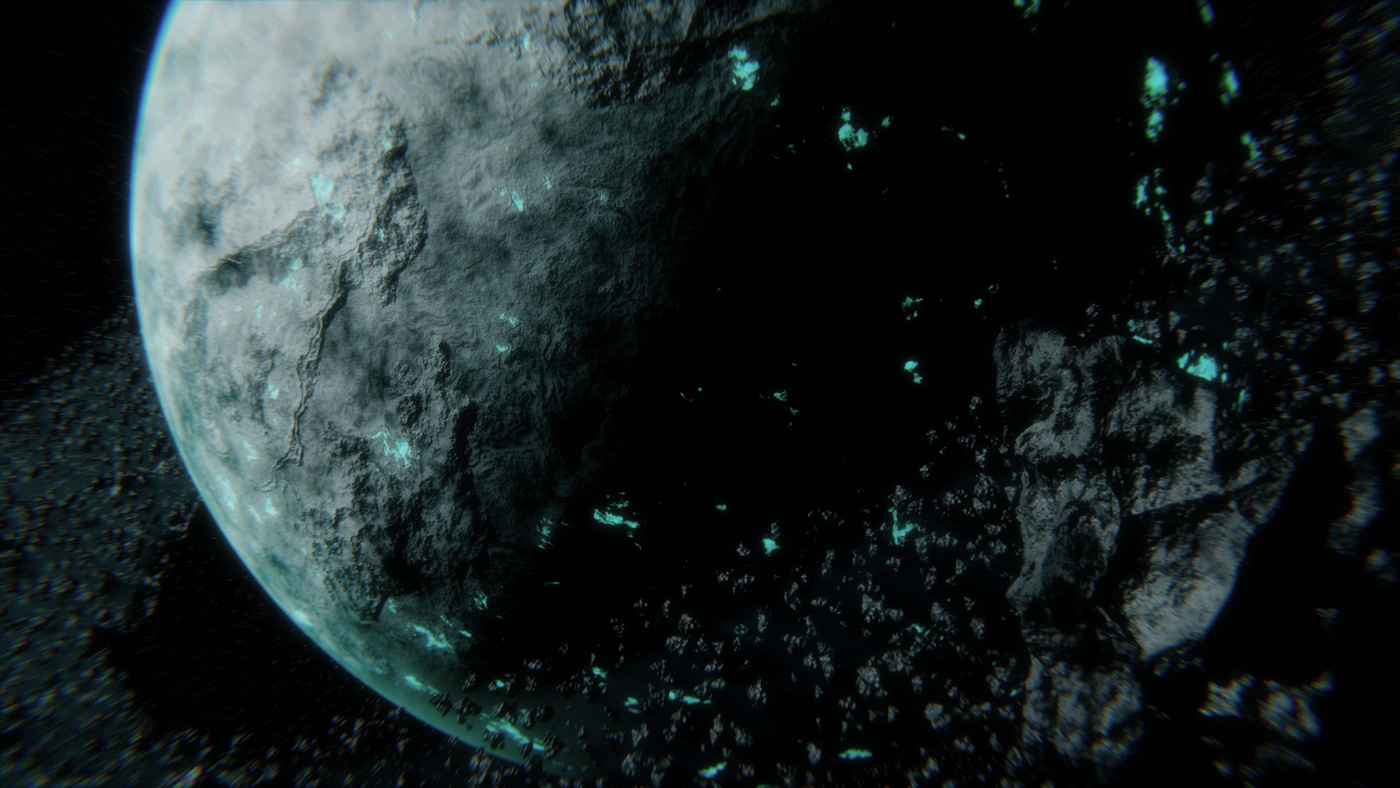 planet galaxy astronomy blender3d video Asteroids universe planeta