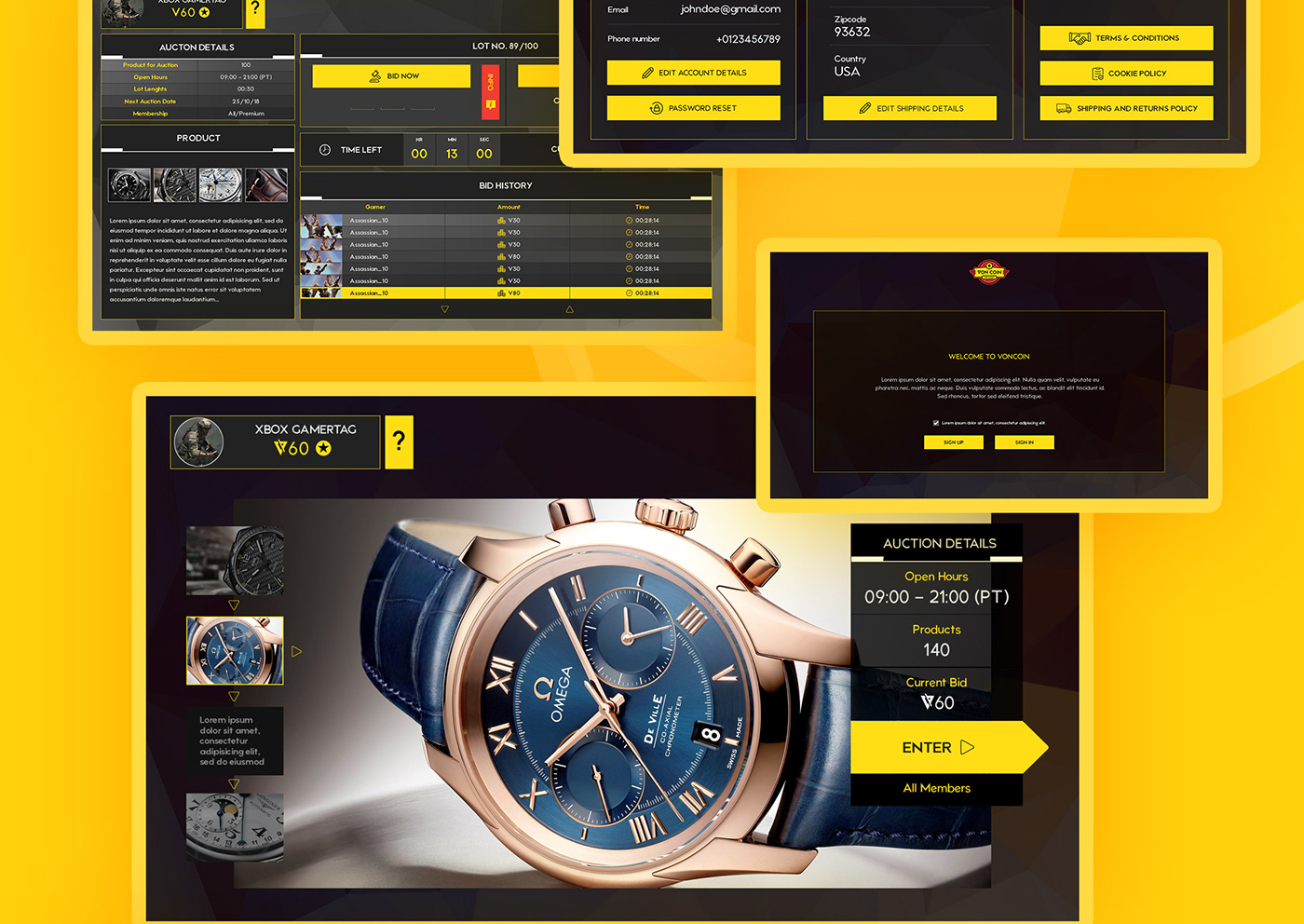 xbox uiux designer product design  Application Design ABHISHEK uiuxagency webitlab yellow tvapp