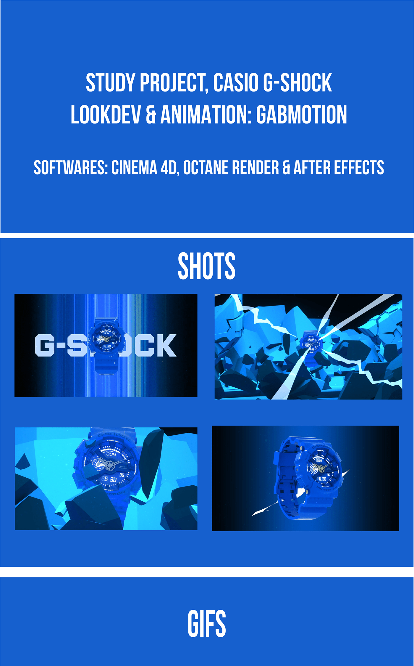 3d animation after effects cinema 4d G-Shock Lookdev motion motion 3d  motion designer Octane Render