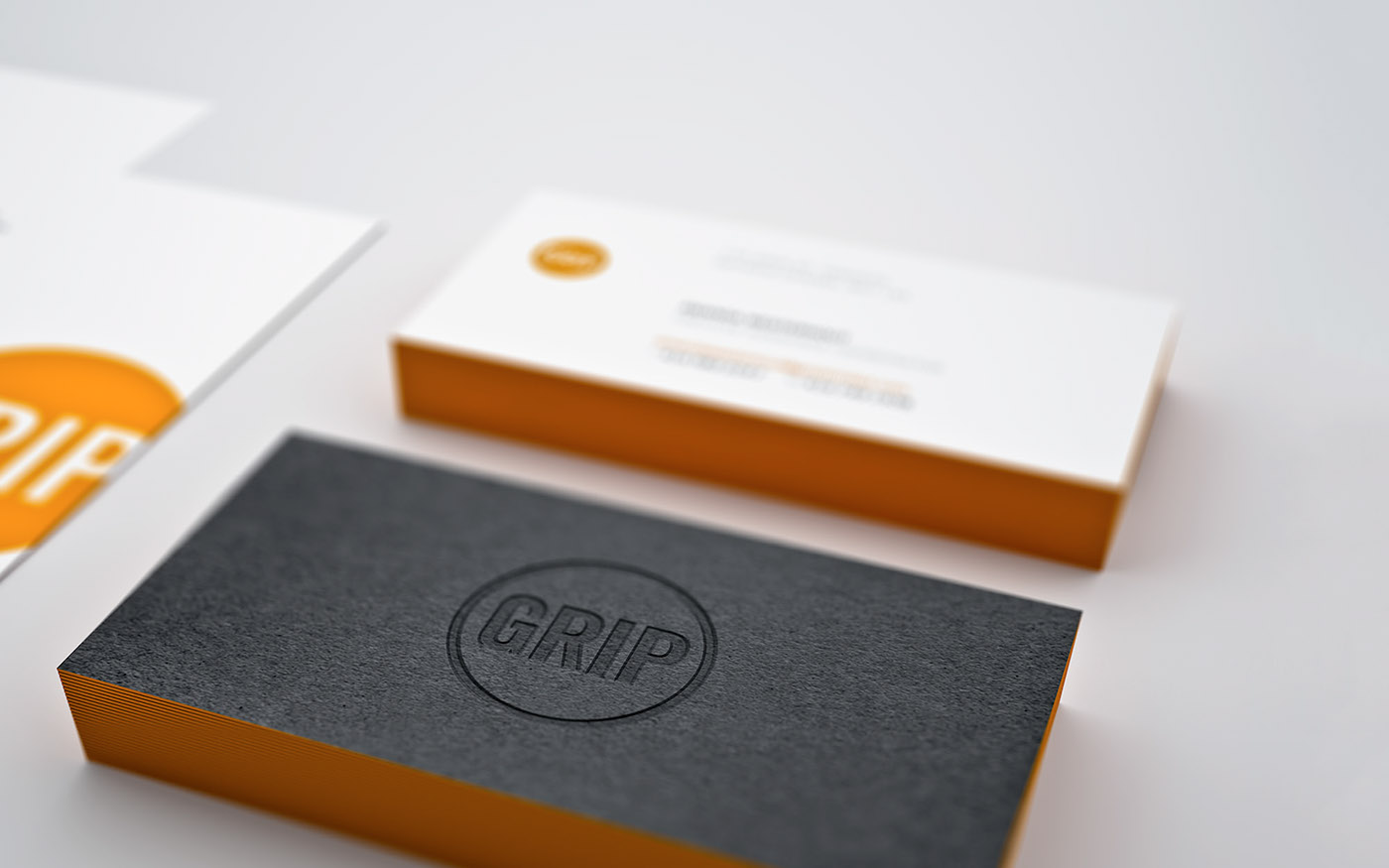 grip 3D stationary rendering logo redesign graphic design 