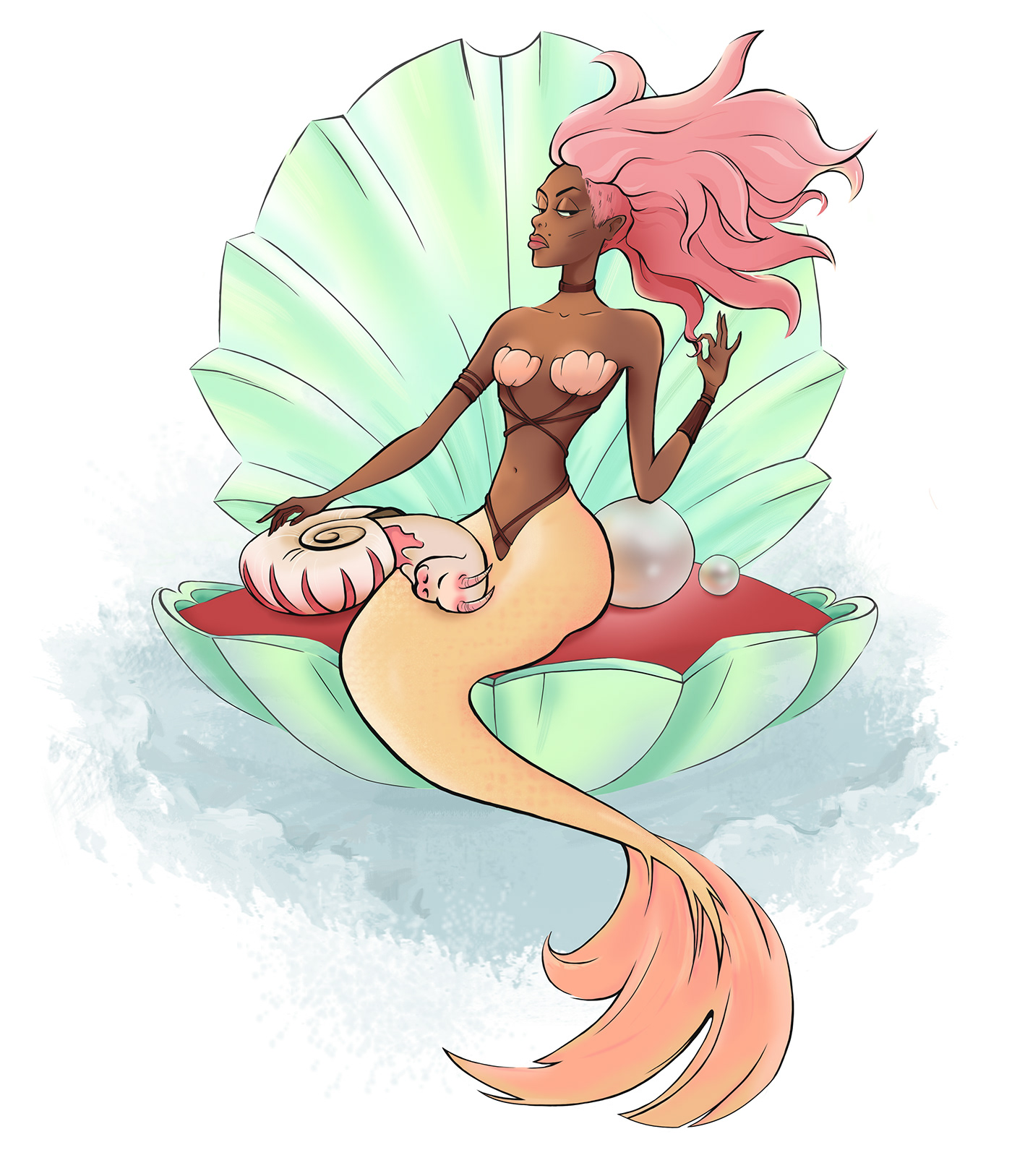 mermay mermaid girl undersea Character