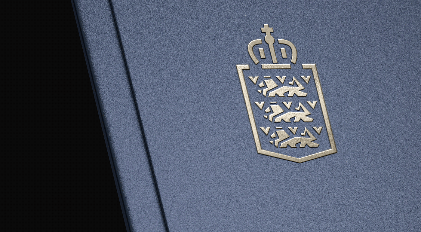 art brand branding  coroprate denmark Government logo visual
