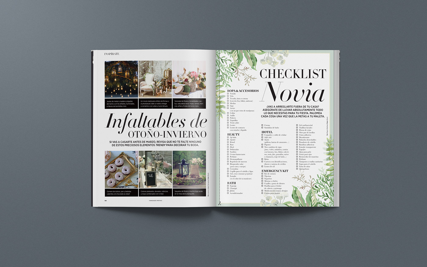magazine editorial design  wedding