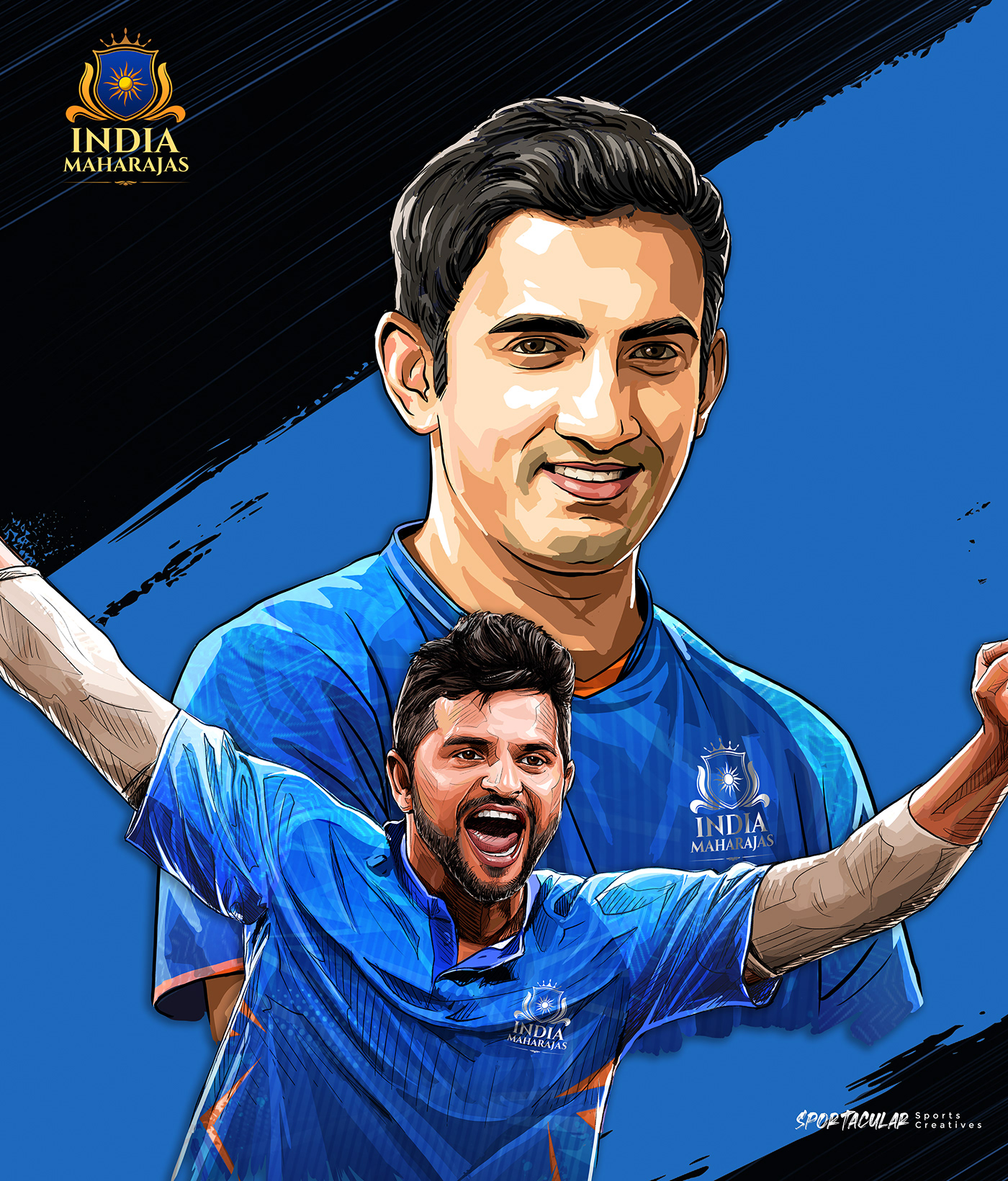 Advertising  concept art Cricket Digital Art  digital illustration digital painting ILLUSTRATION  IPL sport sports