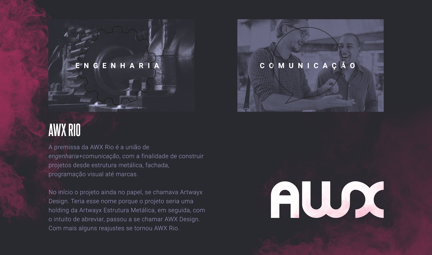 AWX logo branding  grids corporate id identidade marca redesign