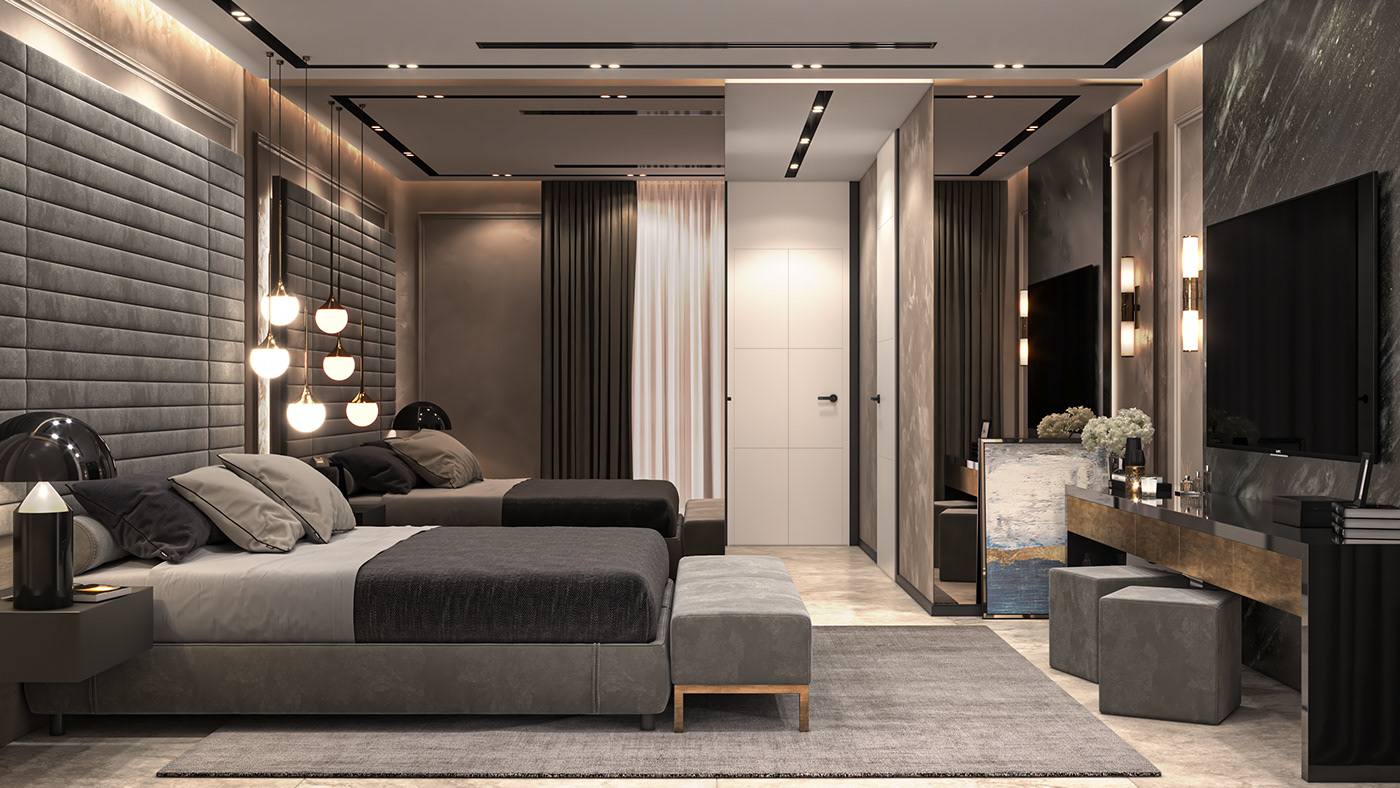 3dsmax architecture Render visualization interior design  modern vray