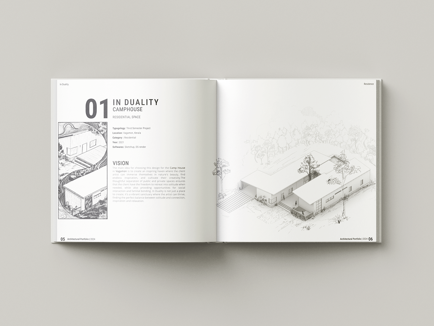 architecture ILLUSTRATION  design minimal minimalistic Minimalism sketches Render 3dvisualisation portfolio