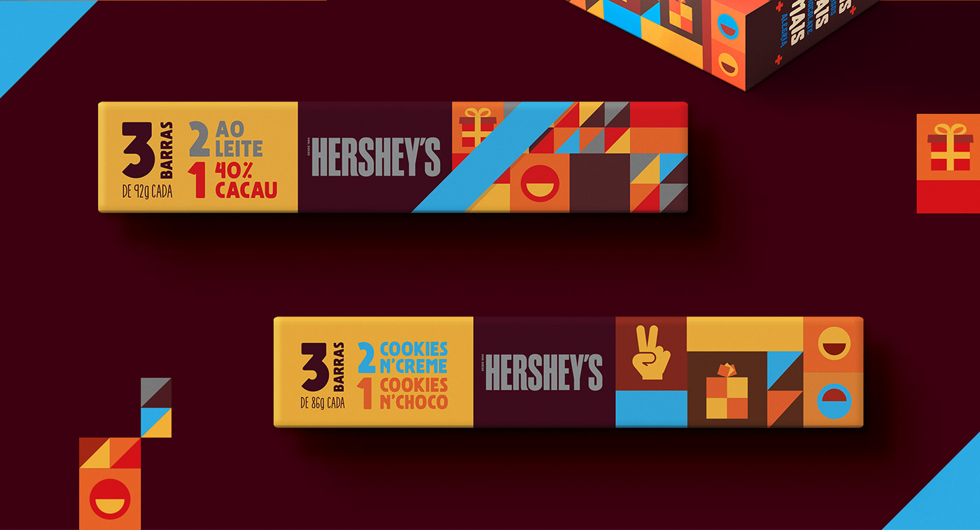 chocolate chocolate bar colors Easter Fun gift hersheys kit Packaging páscoa