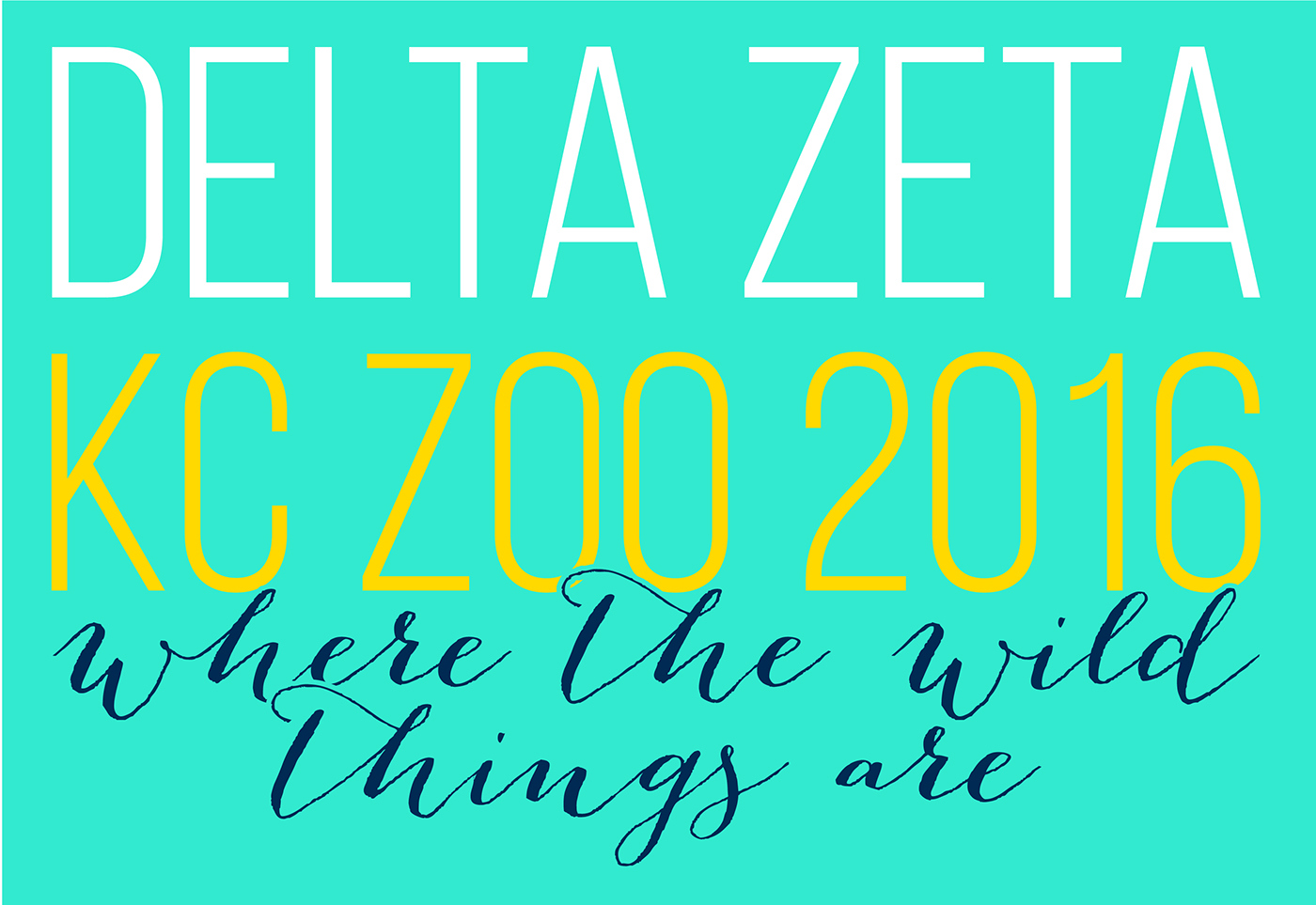 sorority Delta Zeta t-shirt design mint organization Fraternity zoo retreat kansas city
