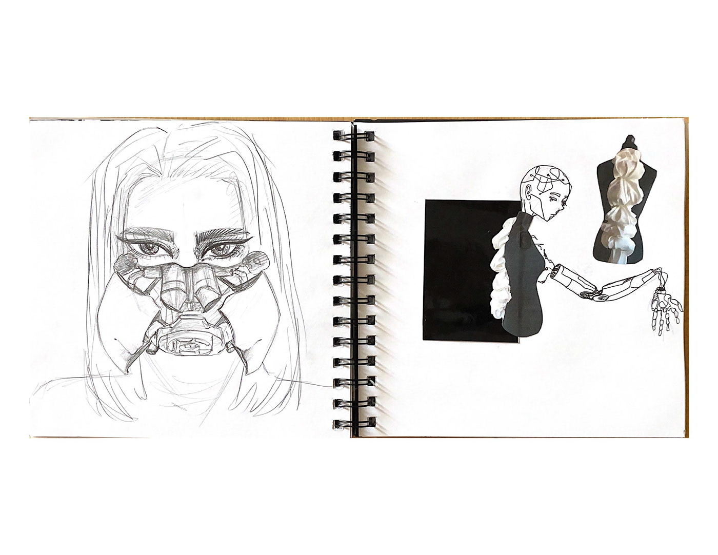 artwork Drawing  Fashion  fashion design ILLUSTRATION  Project research sketch sketchbook