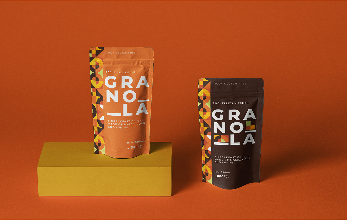 brand brand visual brandbook branding  granola kitchen lifestyle orange Packaging