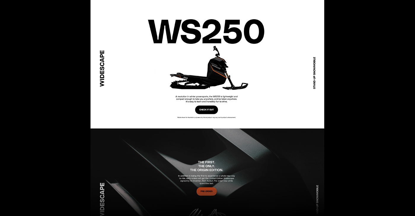 Advertising  brand identity campaign design helicopter launch ride snowmobile sports teaser