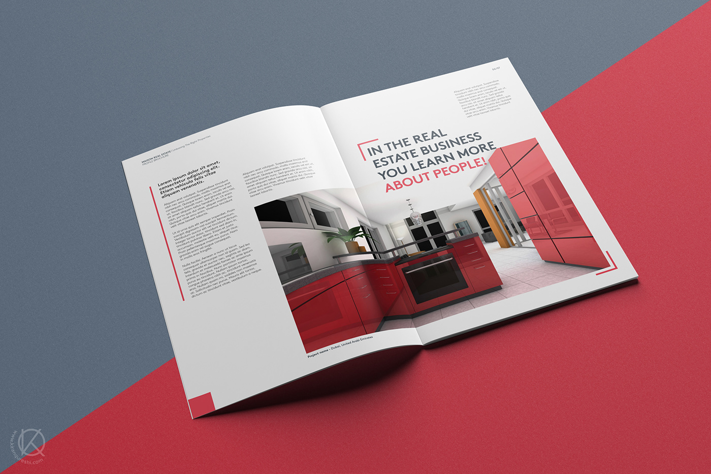 brochure Layout real estate property portrait design creative modern stylish business