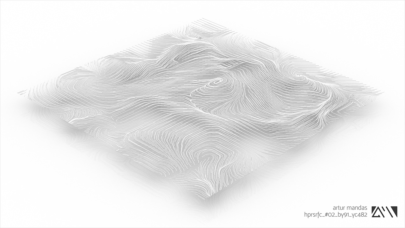 3D abstract blender generative houdini minimal minimalist Procedural