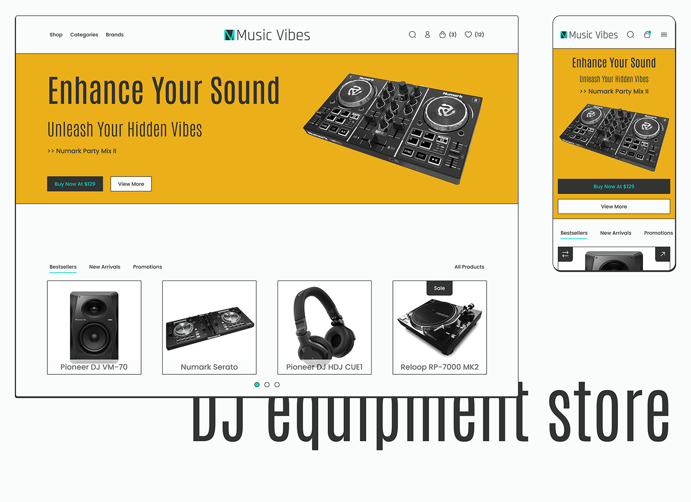 dj e-commerce Ecommerce music music store online store shop store e-commerce store online shopping