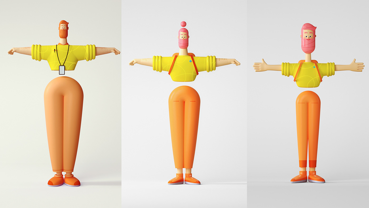 3D 3danimation animation  CG character animation Character design  cinema4d motion motion graphics  visual language
