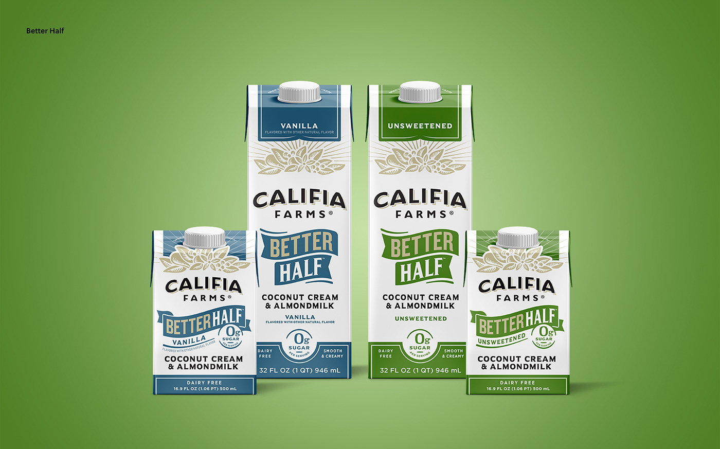 barista beverage bottles brand strategy Califia Farms Coffee ILLUSTRATION  label design milk Packaging