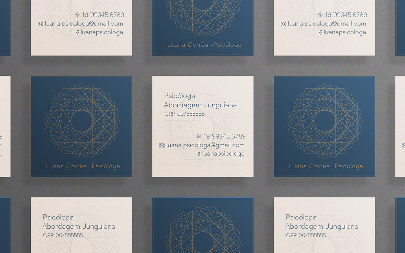 Cartão de Visita Psicóloga Bussines card psychologist design gráfico graphic design 