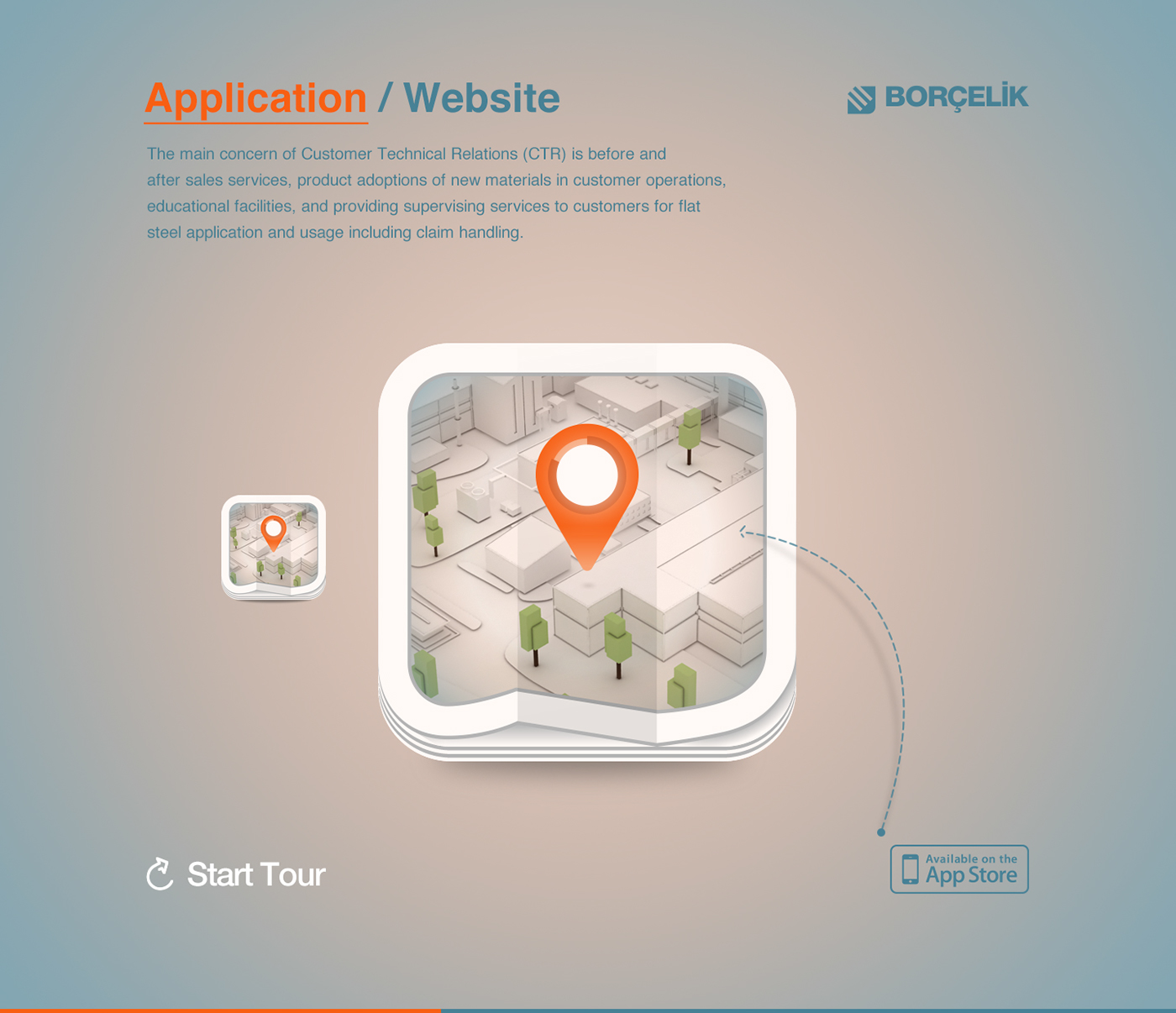 Borusan borçelik holding company corporate Web Website Interface UI ux mobile application dreambox Taygun taygunkurtulus