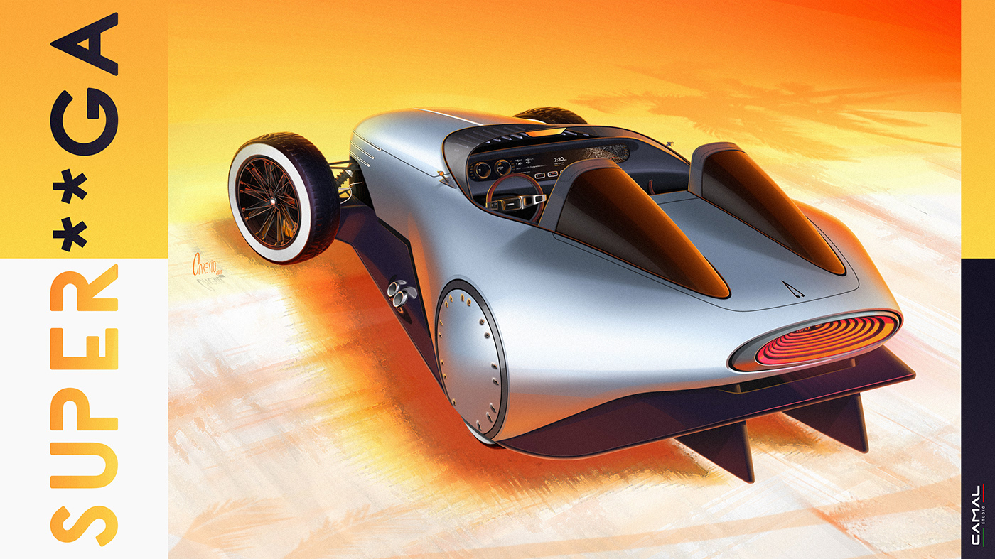 automotive   car car design concept design hot rod rat Render sketch transportation