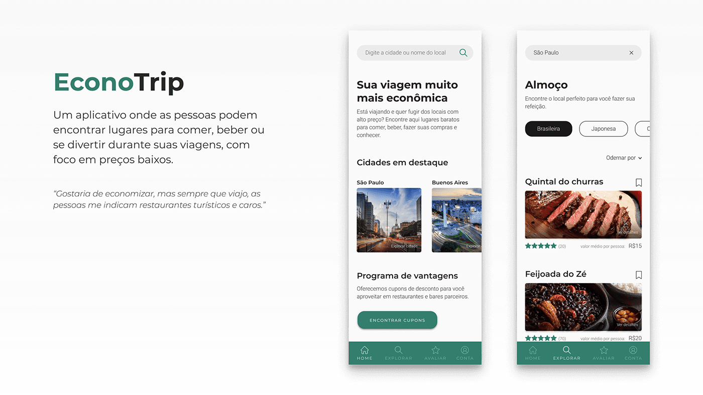 app design cupom desconto Turismo viagem