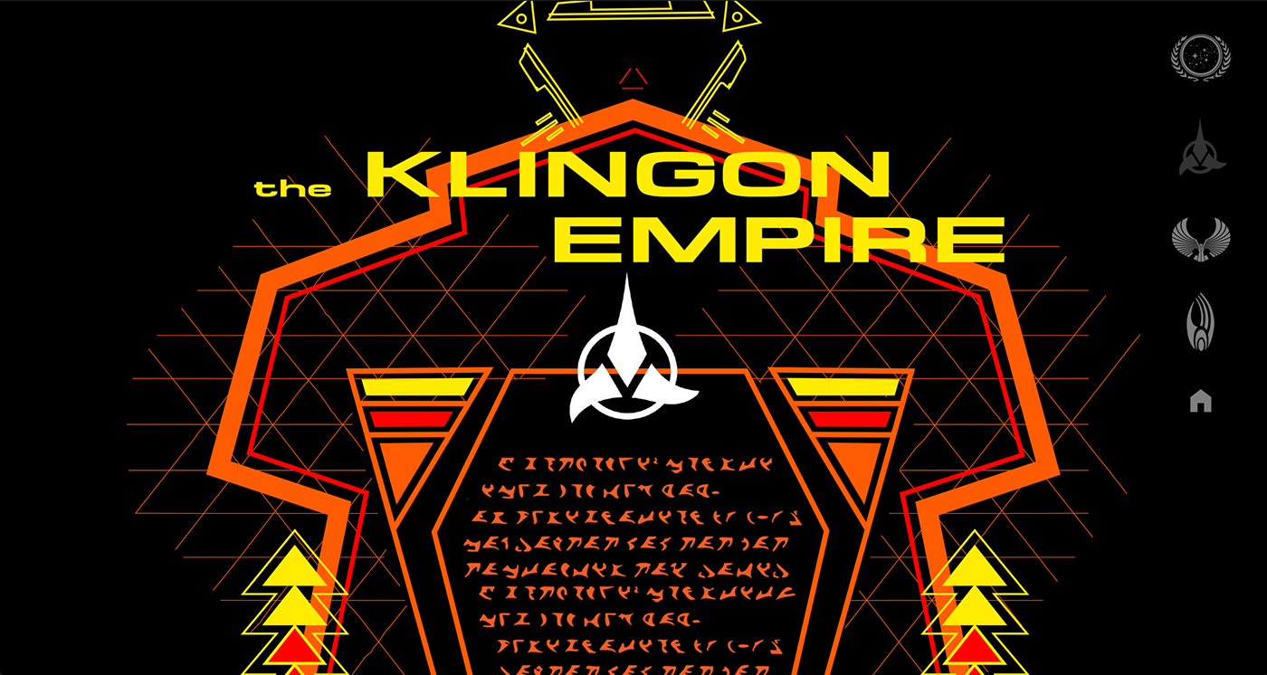 borg geek Klingon Romulan Sci Fi site Star Trek tv show Web Design  Website