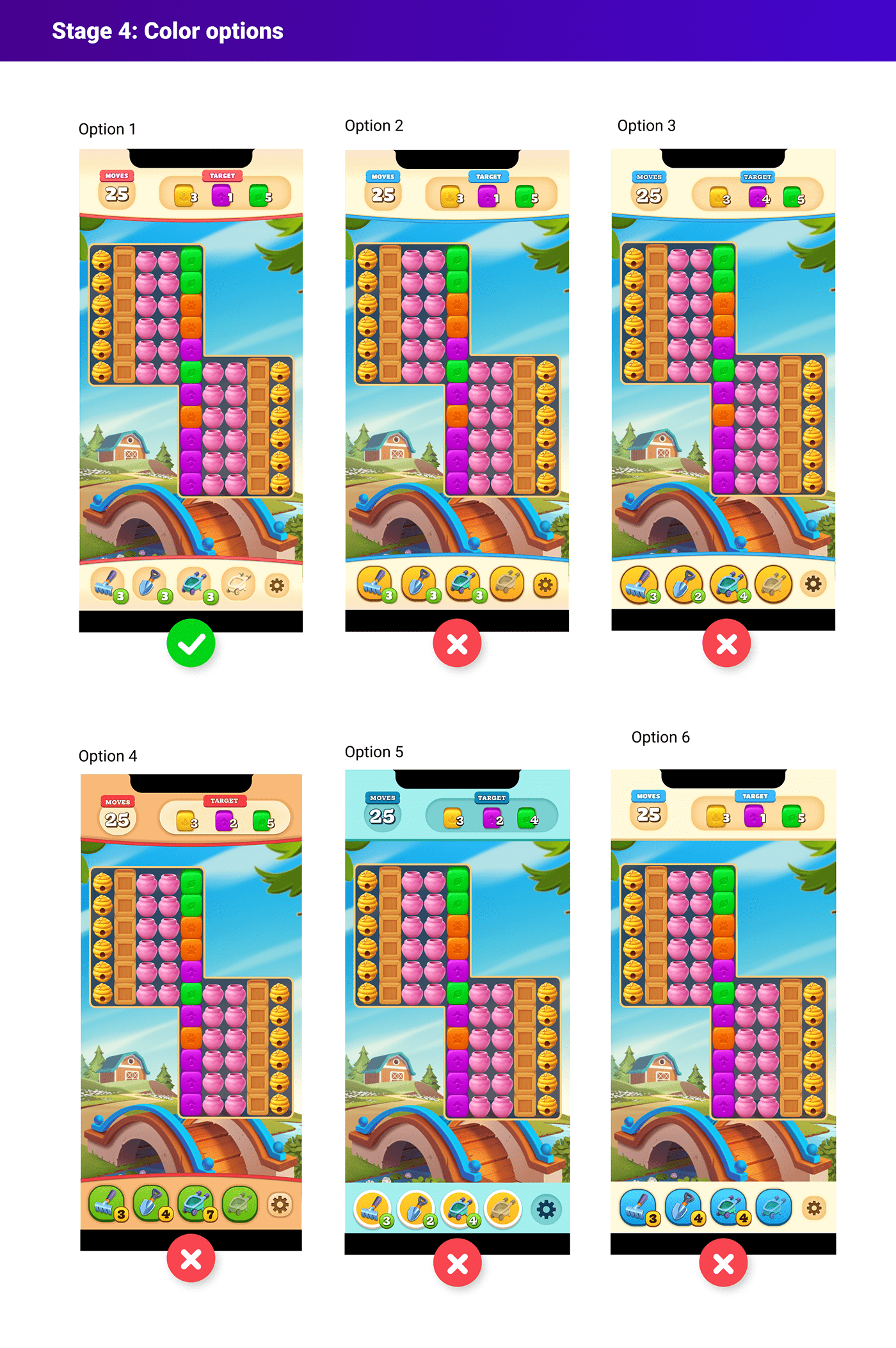 casual design match 3 game mobile game Puzzle game UI ui design UI/UX