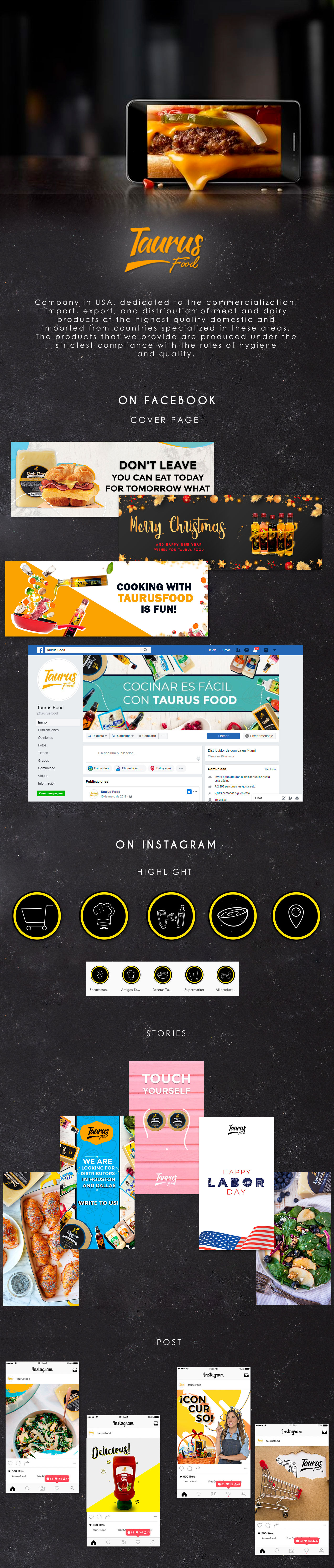 digital marketing facebook Food  instagram marketing   redes sociales RRSS social media usa