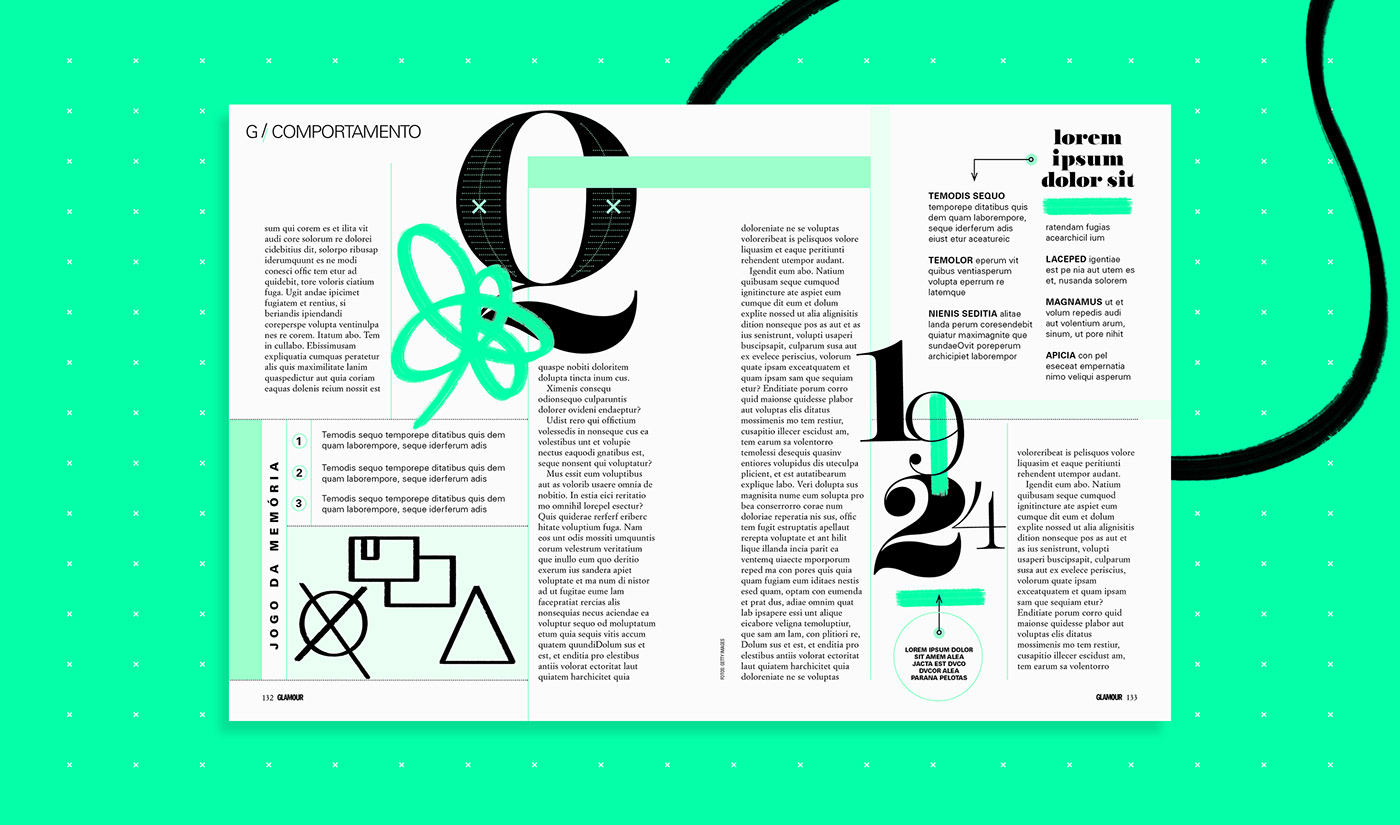 all type color editorial Layout lettering mag magazine tipografia type typography  