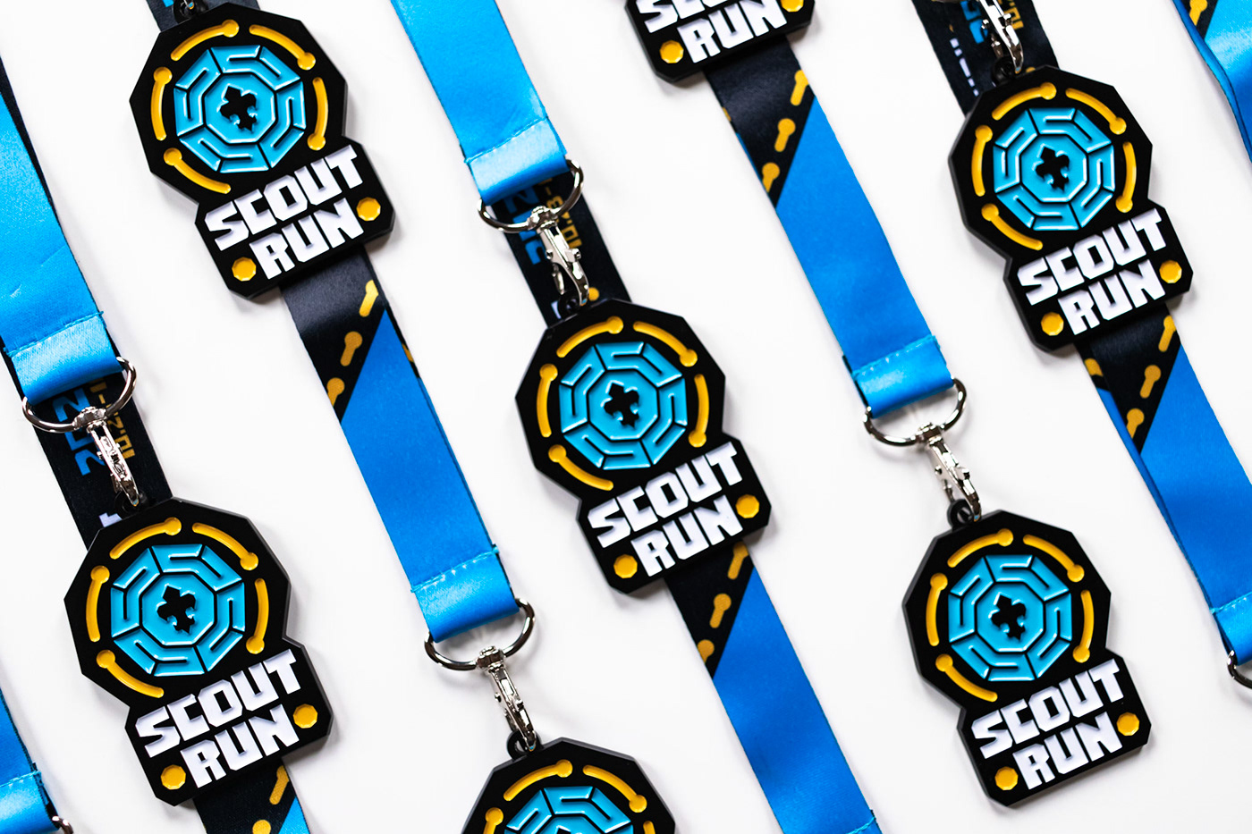 identity logo Medal run running scout scouting scouts