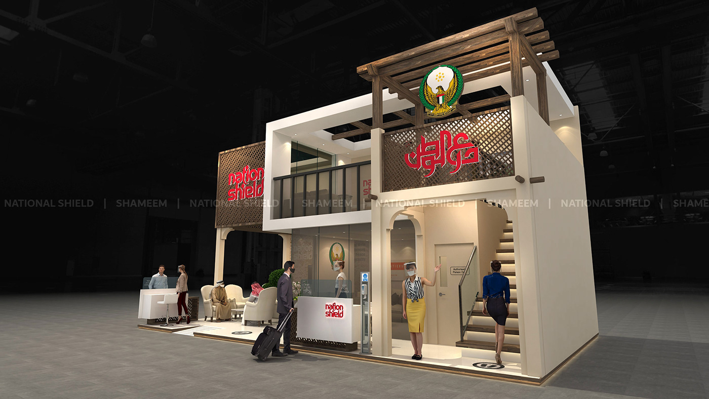 Arabic Traditional Design exhibition stand Idex 2021 Modern and Traditional