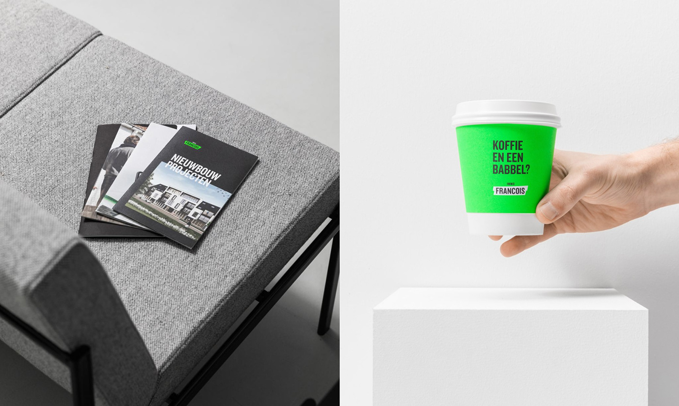 Belgian Design green human immo markers motion Photography  real estate rebranding