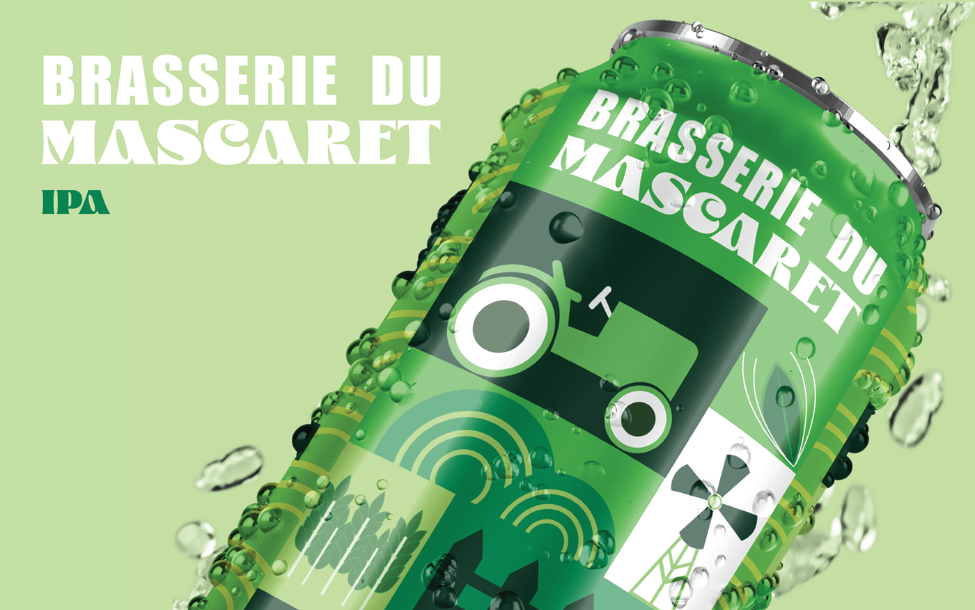 microbrasserie canette bière beer Packaging Beer Packaging craft product design  3D