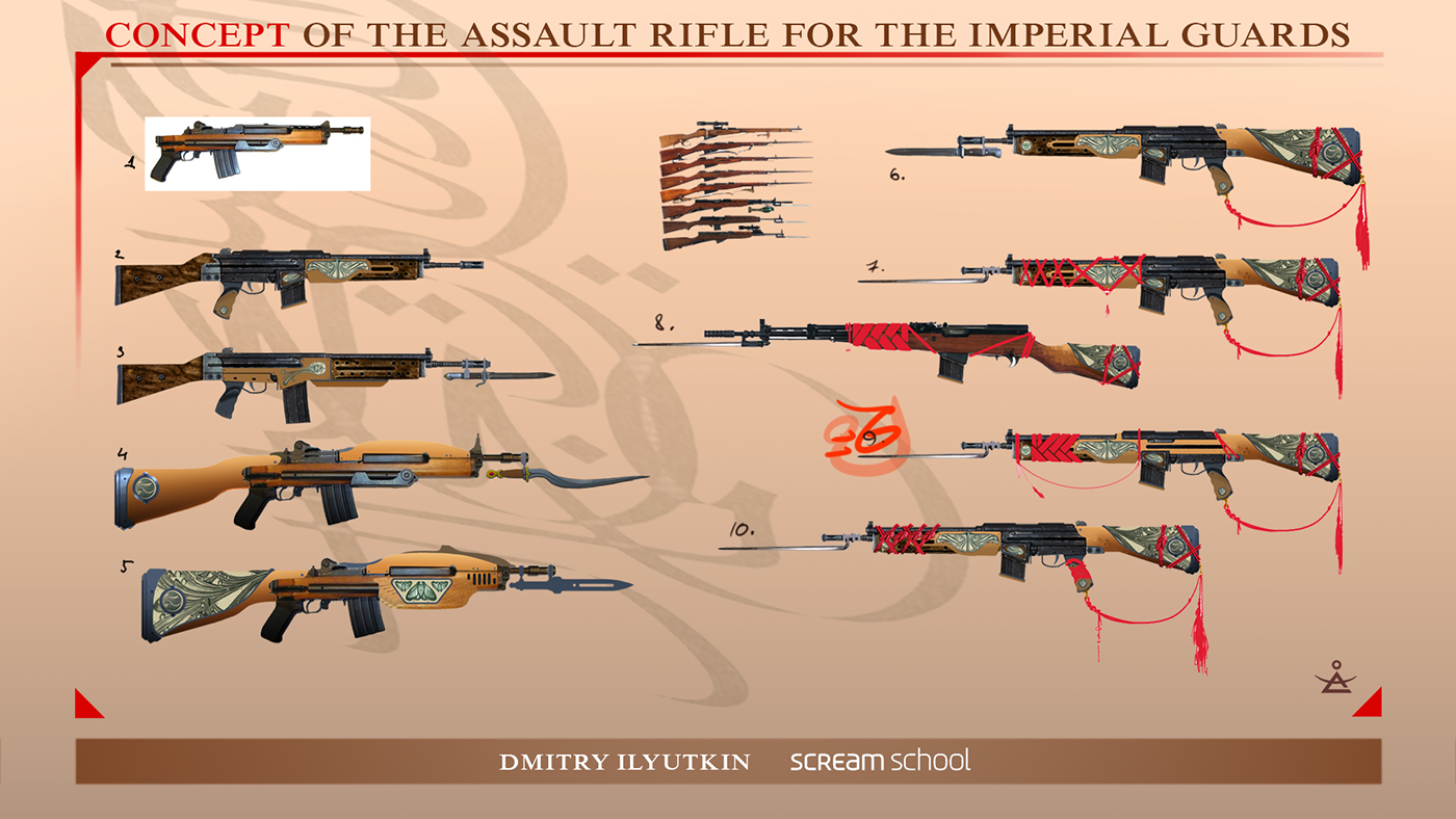 Weapon assault rifle east Empire padishah concept