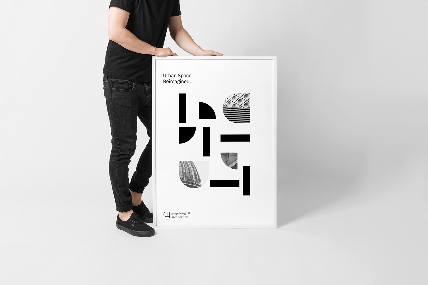 architecture identity logo minimal typography   black White Minimalism system