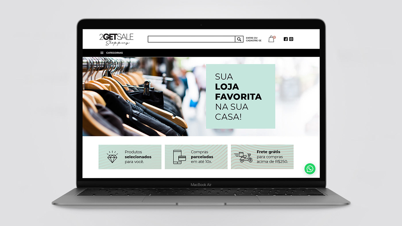2GETSALE branding  Brasil Curitiba design Interface marca Packaging Rebrand UI