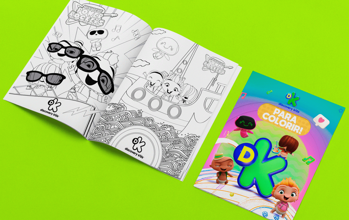 banner coloring book Dia das Crianças Digital Art  discovery kids emkt enxoval livro de colorir Mês das Crianças Stories
