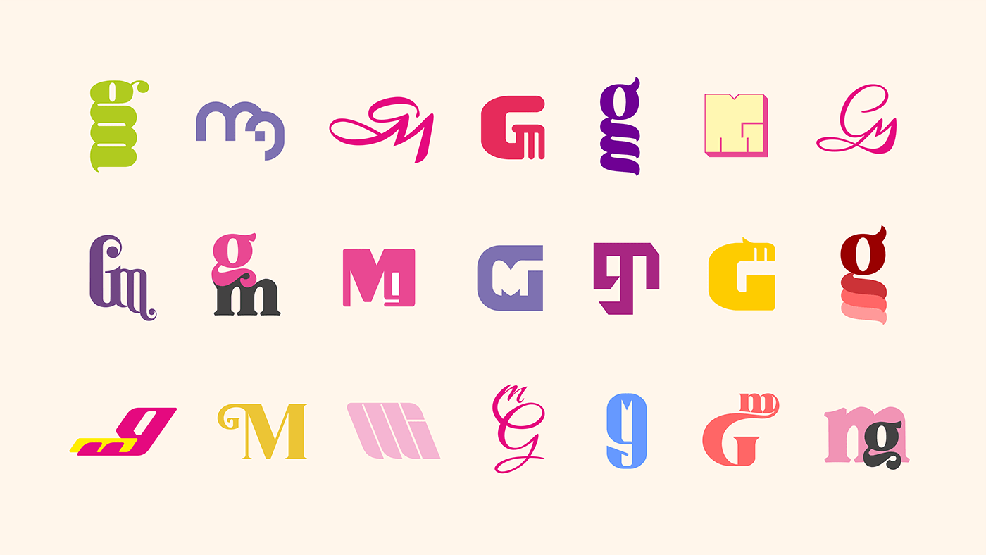 branding  cute design graphic graphic design  logo Logo Design monogram typography   visual identity