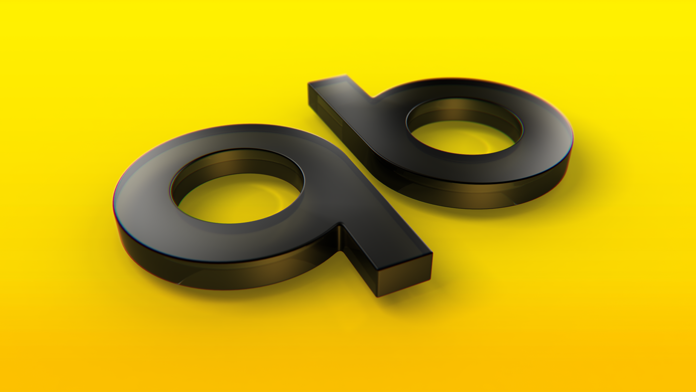 art 3D logo game Variations colors transparent yellow