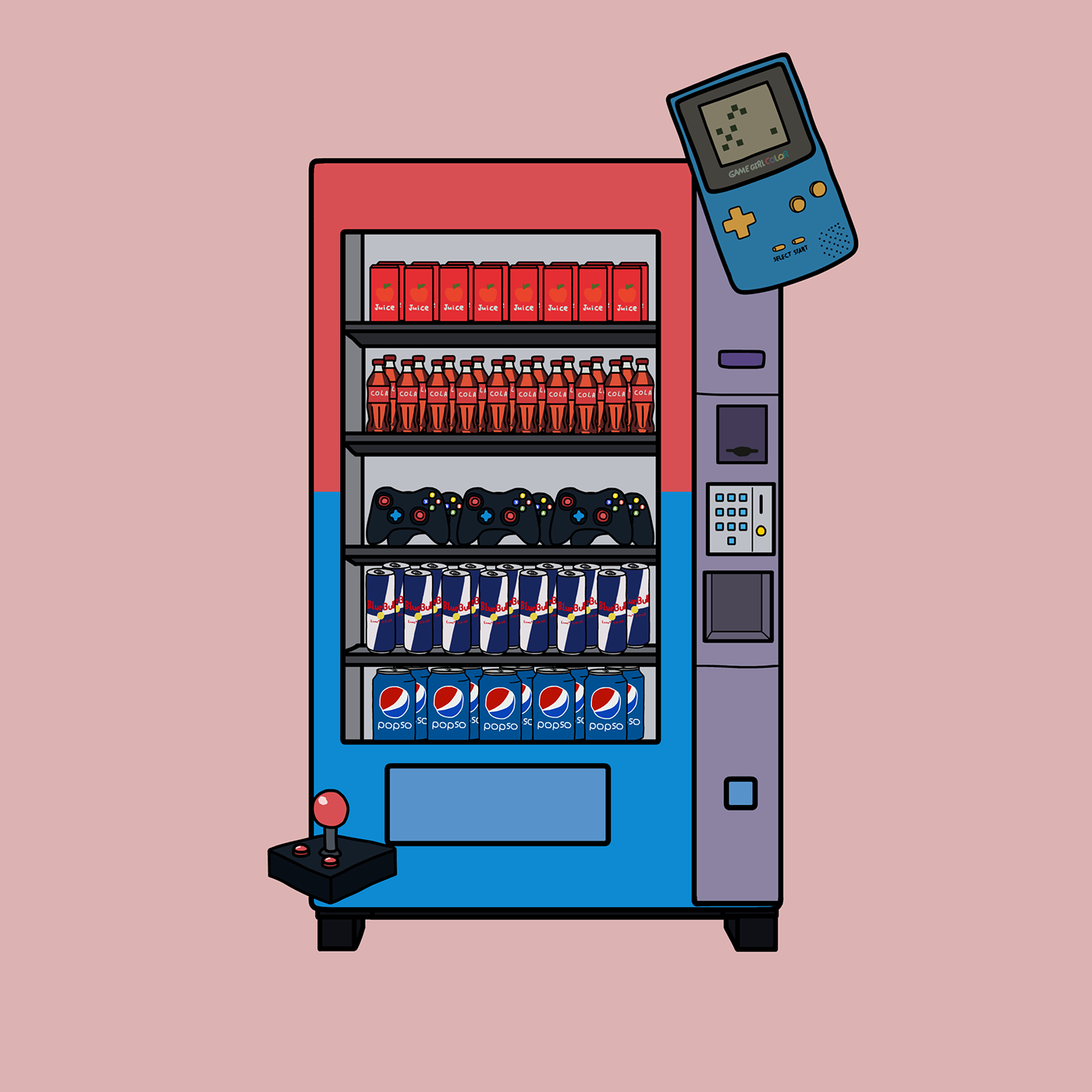 vending machine Coffee ILLUSTRATION  animation  2D Drawing  cartoon