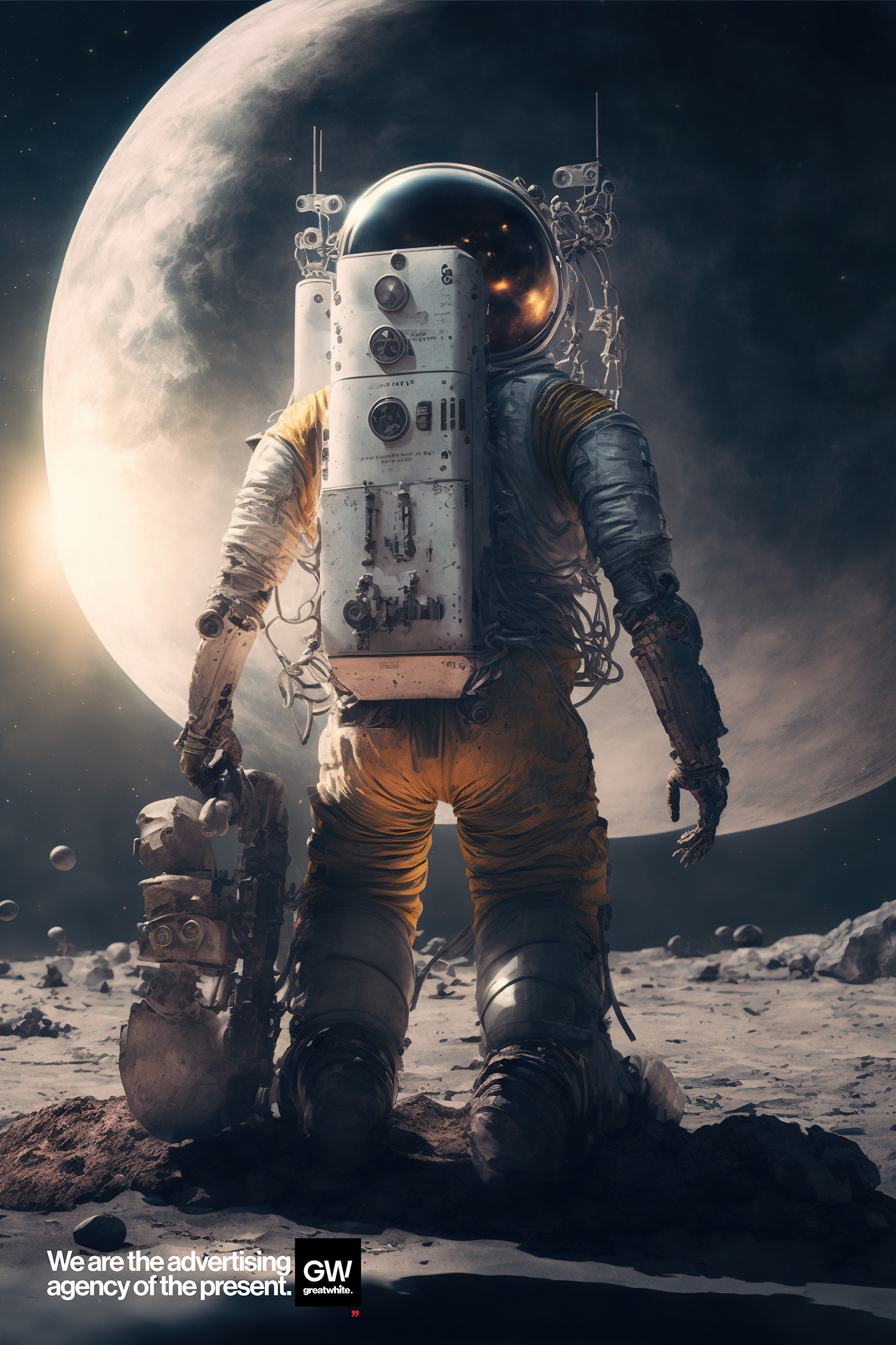 moon NEIL ARMSTRONG STEAMPUNK