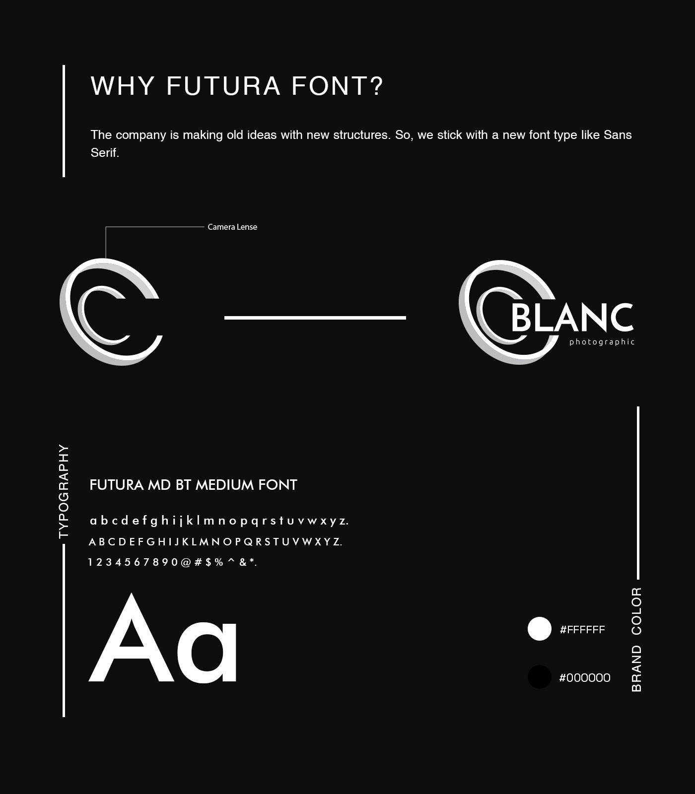 Futura font used that design