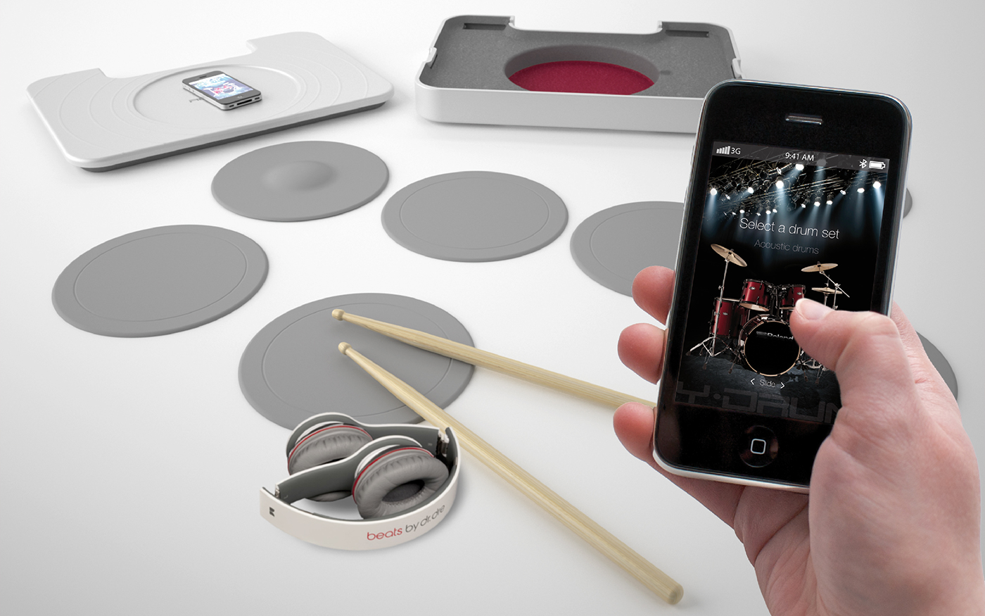 Adobe Portfolio drum drum set roland Musique sticks pad play mobile