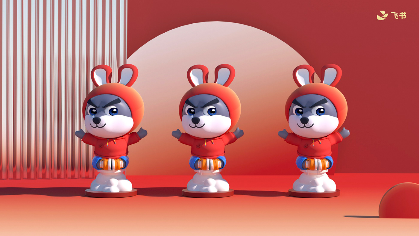 3D branding  cartoon Character Character design  Digital Art  fugure gift new year toy