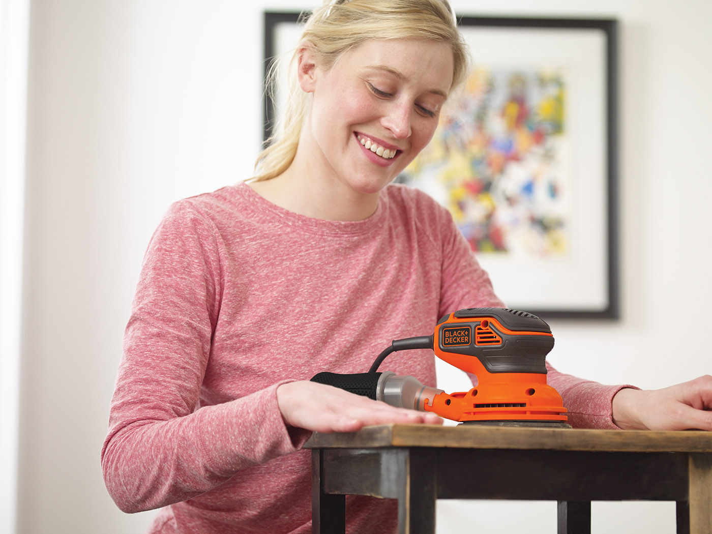 power tool sander orange tool DIY