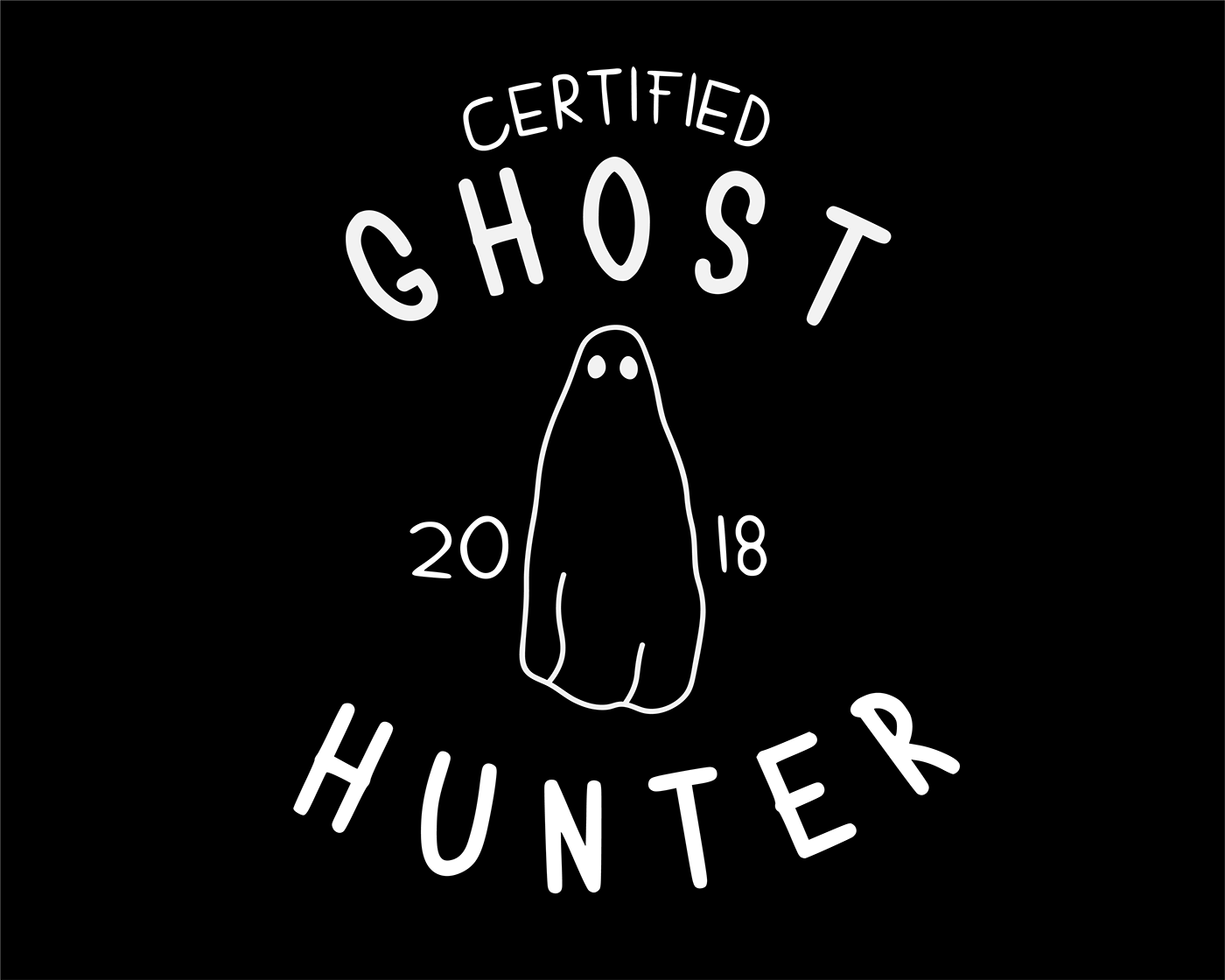 glow ghost haunted cute shirt Fashion  design graphic design  ILLUSTRATION  Halloween