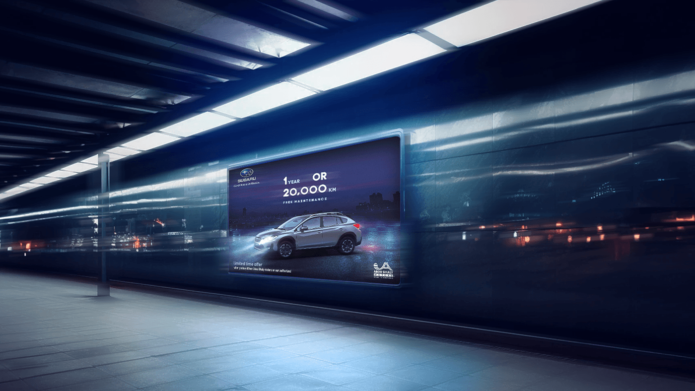 Advertising  automotive   billboard Cars photoshop retouching  art direction  ads Social media post print