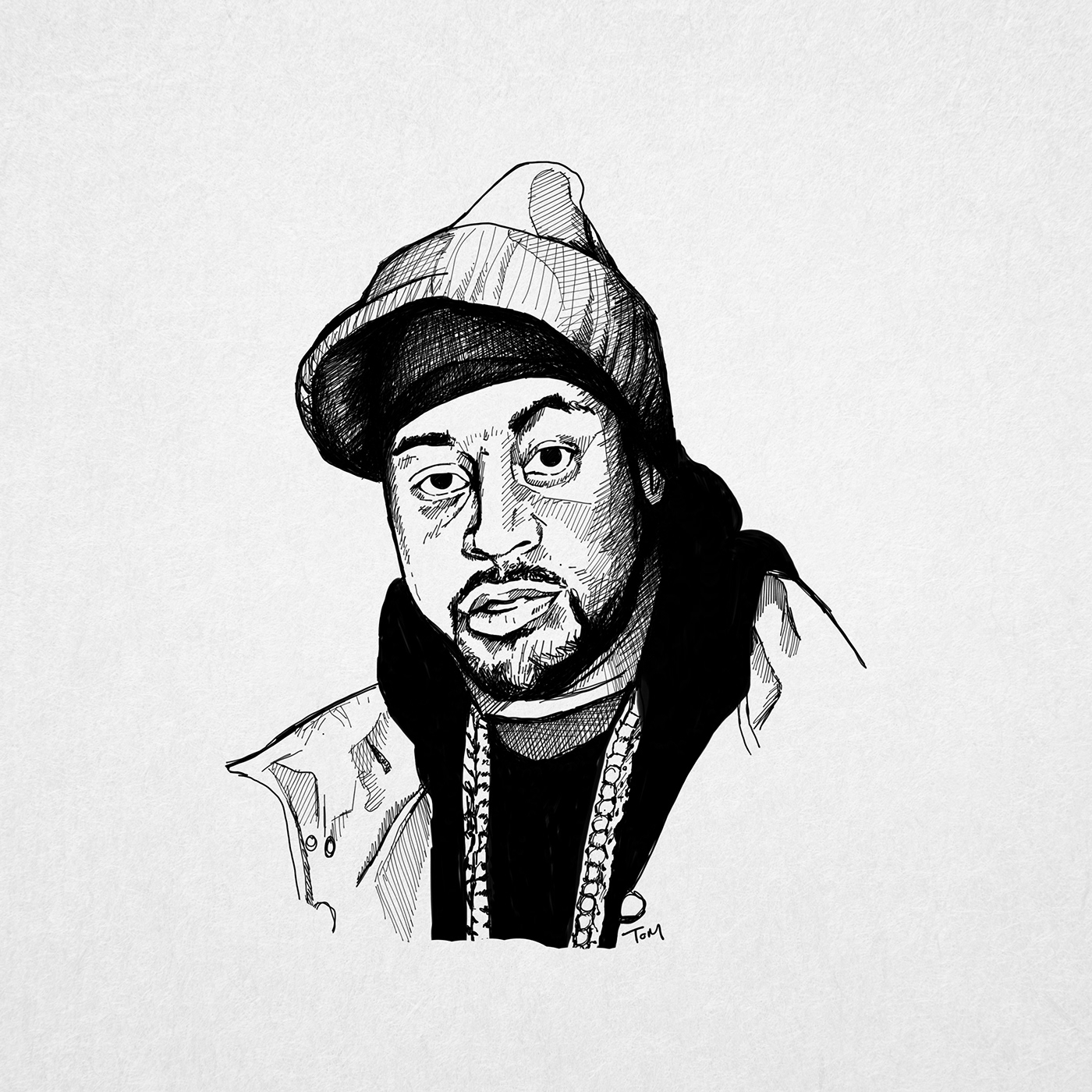 sketch rap hip hop line drawing ink black white doodle pen contrast Marker