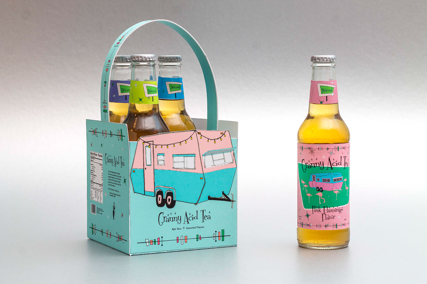 package design  beverage bottles tea