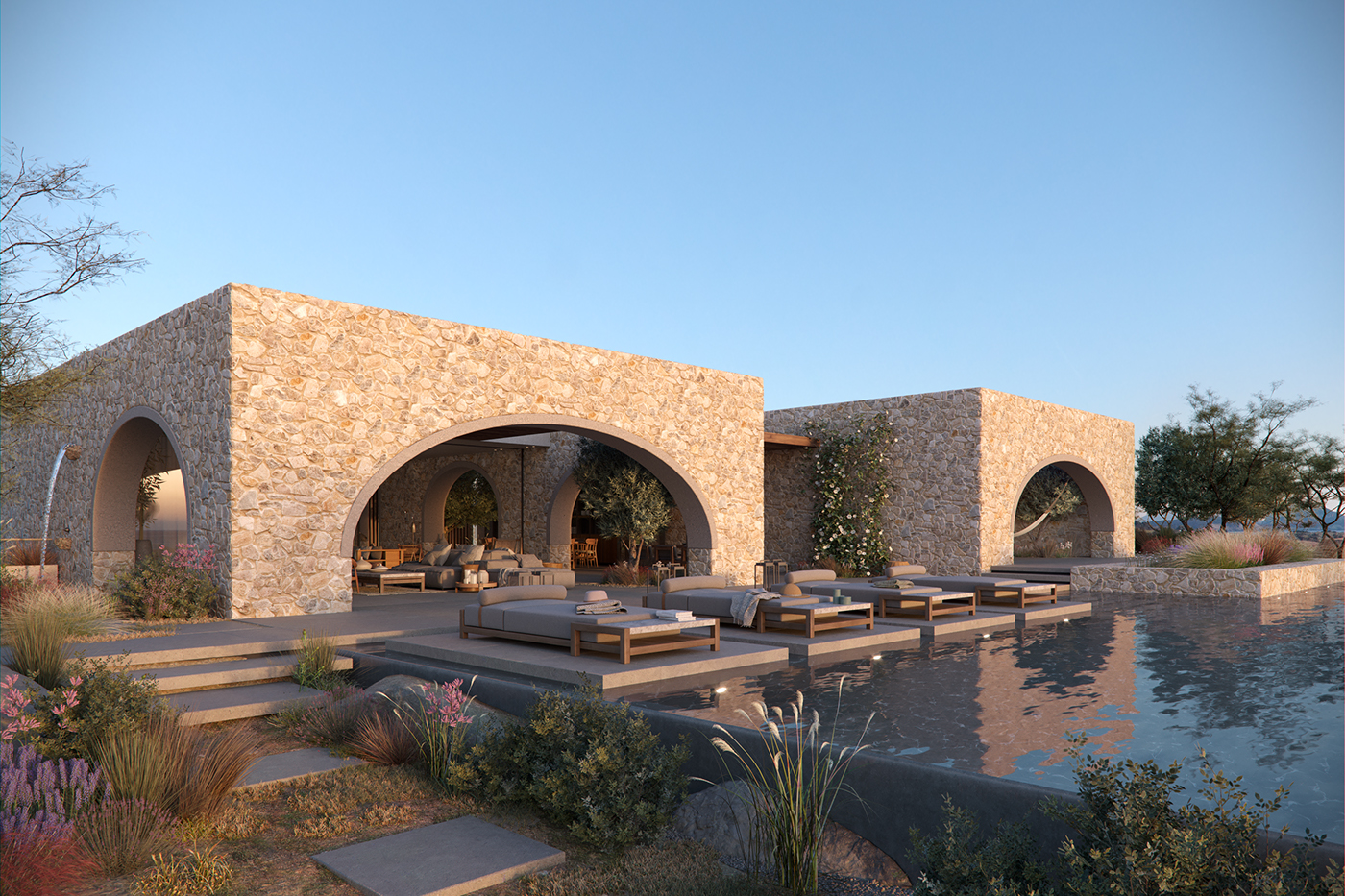 architecture interior design  3D Visualization Digital Art  CGI rendering photorealistic Villa house design